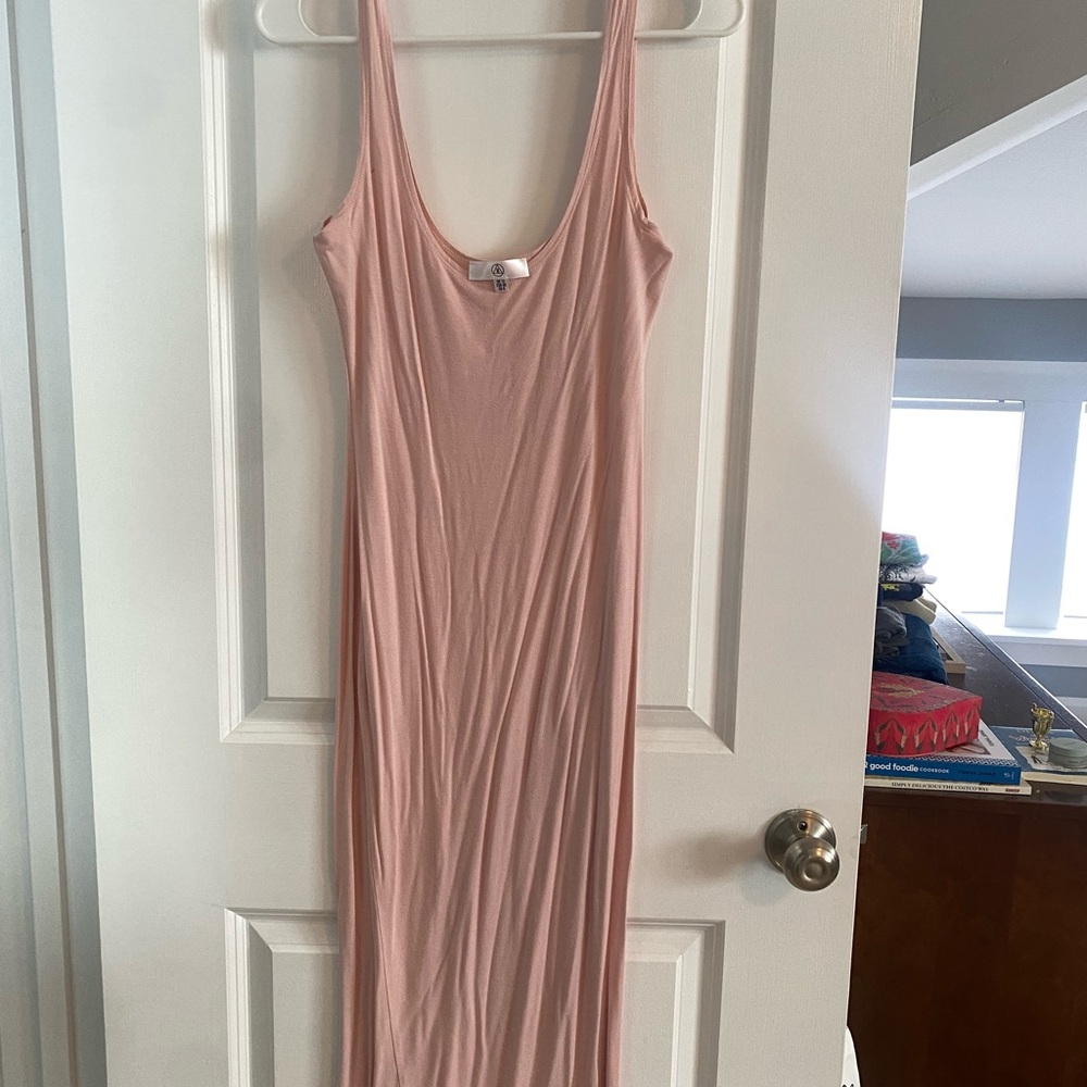 Missguided Blush Pink Midi Dress